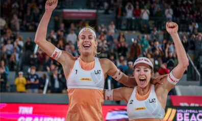 Tīna Graudiņa un Anastasija Samoilova