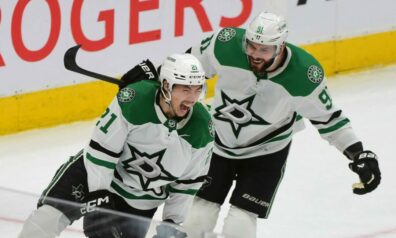 “Stars” spīdeklis Robertsons nozog šovu Edmontonā un sarūpē uzvaru