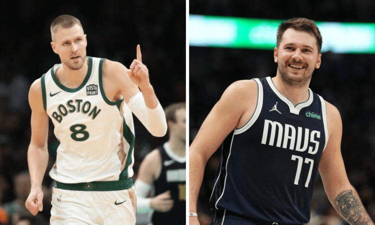 Kristaps Porziņģis un Luka Dončičs