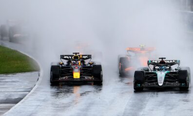 Makss Verstapens un Džordžs Rasels