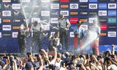 Latvijas WRC posma apbalvošanas ceremonija