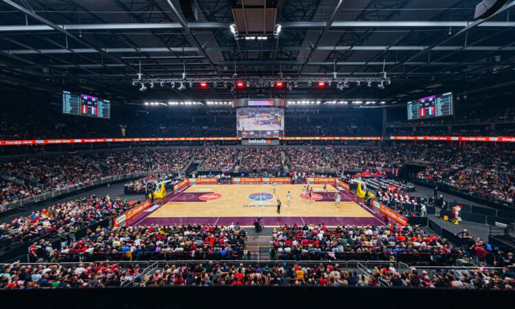 Arēna Rīga Latvijas basketbola izlases spēles laikā