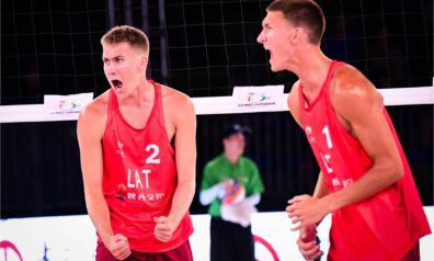 Kārlis Jaundžeikars un Matīss Šalkovskis