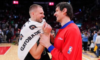 Kristaps Porziņģis un Bobans Marjanovičs