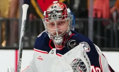 Abi latviešu vārtsargi rezervē, “Blue Jackets” cieš otro sagrāvi divās dienās