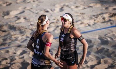 Tīna Graudiņa un Anastasija Samoilova