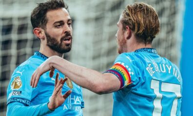 Bernardu Silva un Kevins de Breine