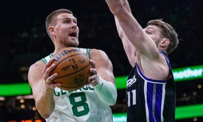 Porziņģis spēlē lieliski, Sabonis atbild ar fantastisku karjeras un NBA sezonas rekordu