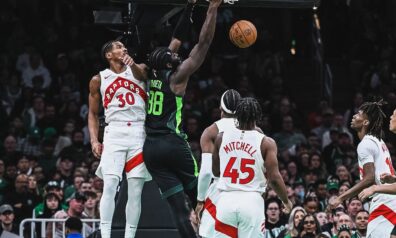 “Celtics” bez Porziņģa iznīcina “Raptors” vienību