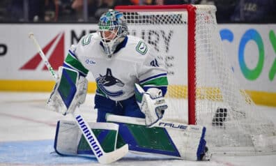Ar izcilām 20 minūtēm nepietiek – Šilovs, Bļugers un “Canucks” <em>sabrūk</em> Anaheimā