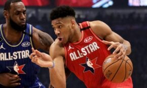 Lebrons Džeimss un Jannis Adetokunbo