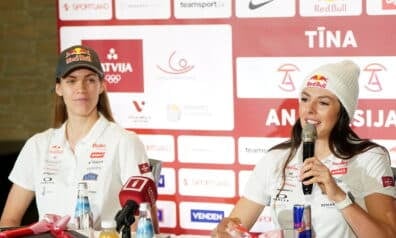 Tīna Graudiņa un Anastasija Samoilova