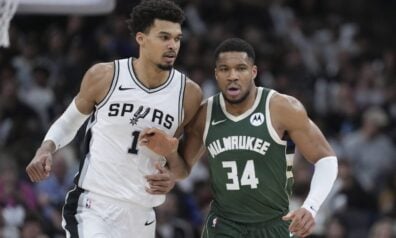 Viktors Vembanjama un Jannis Adetokunbo