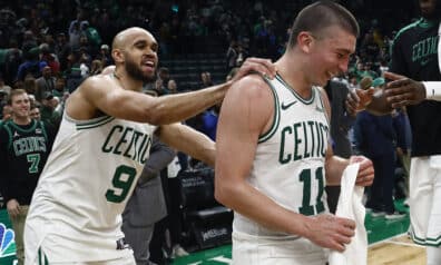 Pričardam un Vaitam fenomenāla spēle, “Celtics” bez Porziņģa uzvar