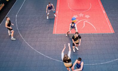 Latvijas 3x3 basketbola kausa izcīņa tirdzniecības centrā 