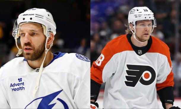 Zemgus Girgensons un Rodrigo Ābols