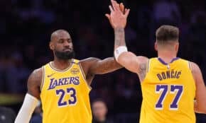 Lebrons Džeimss un Luka Dončičs