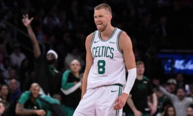 Porziņģis skaļi ierodas Ņujorkā un aizvada fenomenālu spēli pret “Knicks”