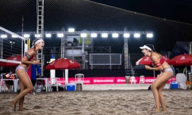 Tīna Graudiņa un Anastasija Samoilova