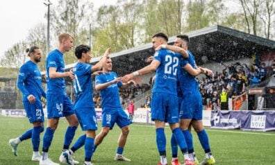 “Super Nova” pussargam izcili vārti, RFS spraigā cīņā tomēr uzvar
