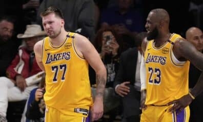 Luka Dončičs un Lebrons Džeimss
