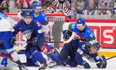 Somijas un Slovākijas hokejisti