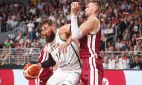 Jons Valančūns un Kristaps Porziņģis