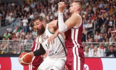 Jons Valančūns un Kristaps Porziņģis