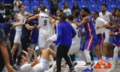 Dominikānas un Argentīnas basketbola izlases
