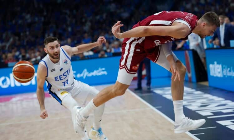 Kristians Kulamē un Kristaps Porziņģis