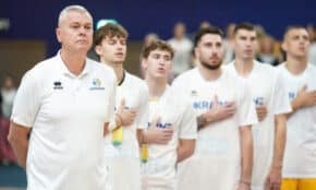 Ainars Bagatskis un Ukrainas basketbola izlase