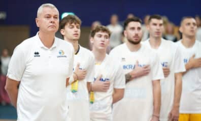 Ainars Bagatskis un Ukrainas basketbola izlase