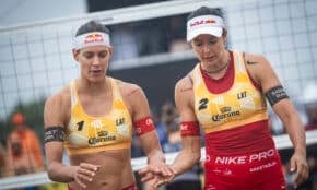 Tīna Graudiņa un Anastasija Samoilova
