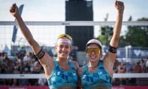 Tīna Graudiņa un Anastasija Samoilova
