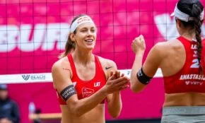 Tīna Graudiņa un Anastasija Samoilova
