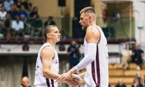 Andrejs Gražulis un Kristaps Porziņģis