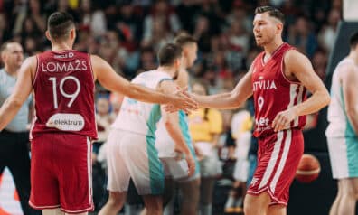 Rihards Lomažs un Dairis Bertāns