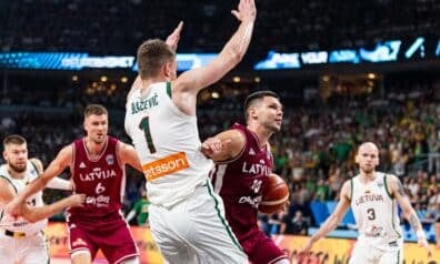 Latvijas un Lietuvas basketbola izlases