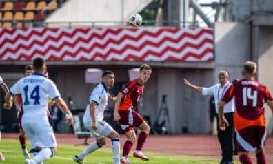 Latvijas un Serbijas futbola izlases