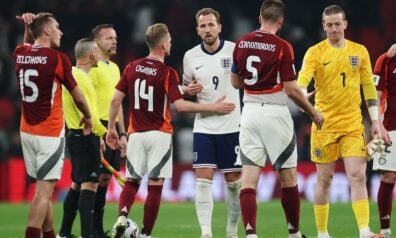 Latvijas un Anglijas futbola izlases