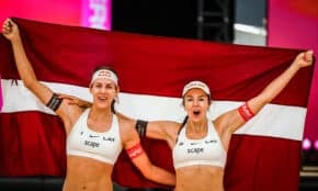 Tīna Graudiņa un Anastasija Samoilova