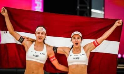 Tīna Graudiņa un Anastasija Samoilova