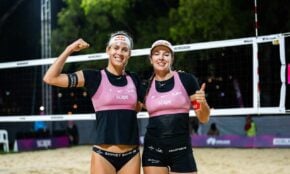 Tīna Graudiņa un Anastasija Samoilova