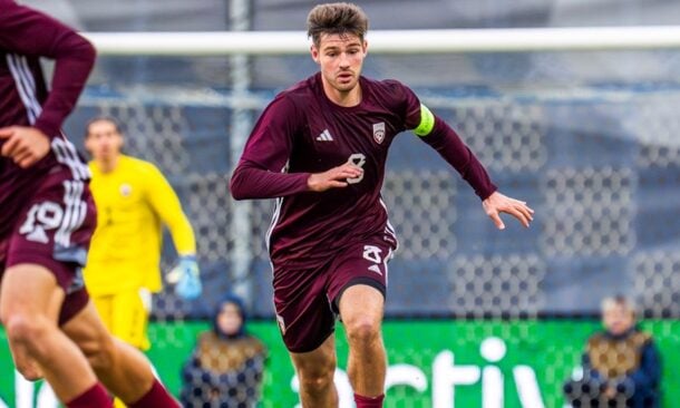 Latvijas U21 futbola izlases kapteinis Ivans Patrikejevs