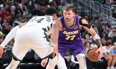 Jannis Adetoukunbo un Luka Dončičs