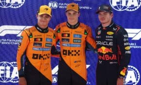 Lando Noriss, Oskars Piastri, Makss Verstapens