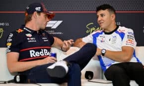 Makss Verstapens un Izaks Hadžars