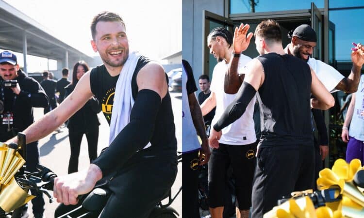 Luka Dončičs un Lebrons Džeimss