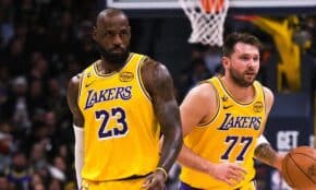 Lebrons Džeimss un Luka Dončičs