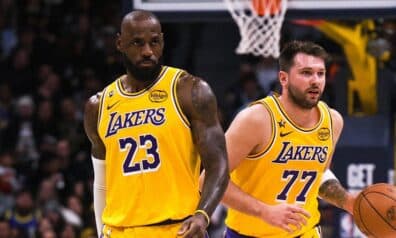 Lebrons Džeimss un Luka Dončičs